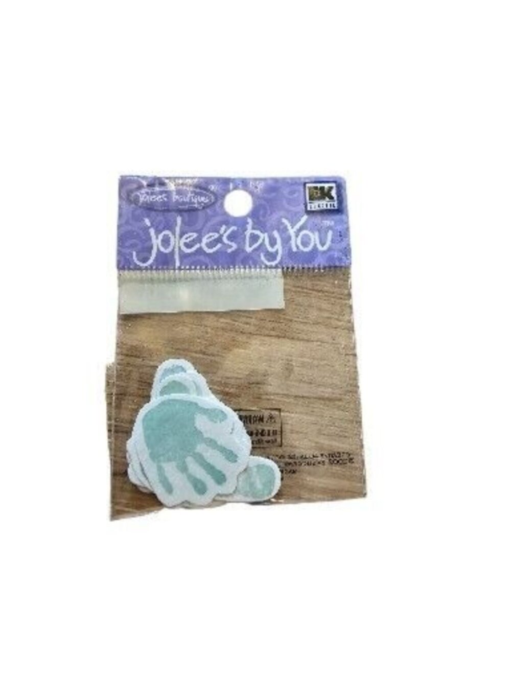 Jolees Mini BABY Boy Blue, Green ~ HAND & FOOT PRINTS Scrapbook Die Cuts Infant